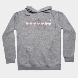 It's a girl hanging pink hearts Hoodie